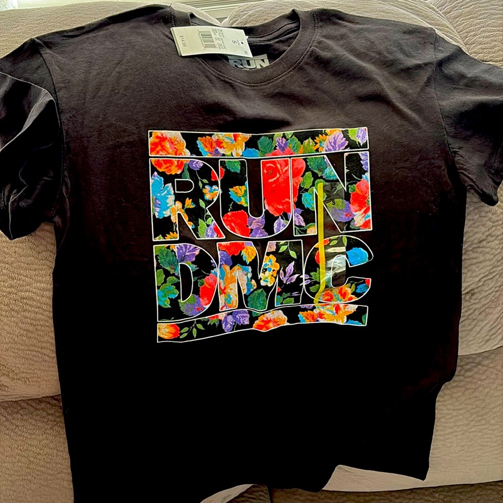 Run DMC t-shirt, women’s size small and medium. Retail $15. NWT!